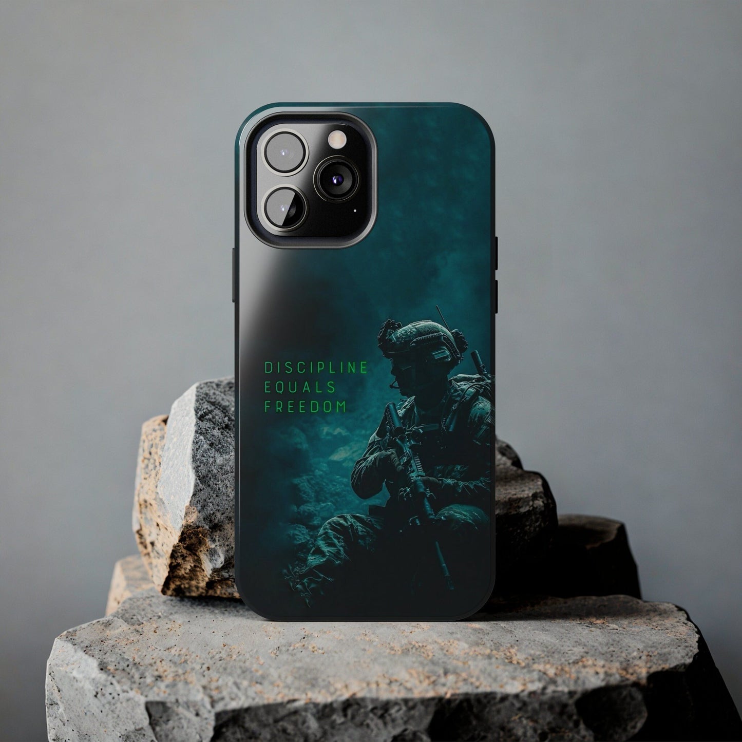Discipline Equals Freedom Tough Phone Cases - Military Inspired Protection