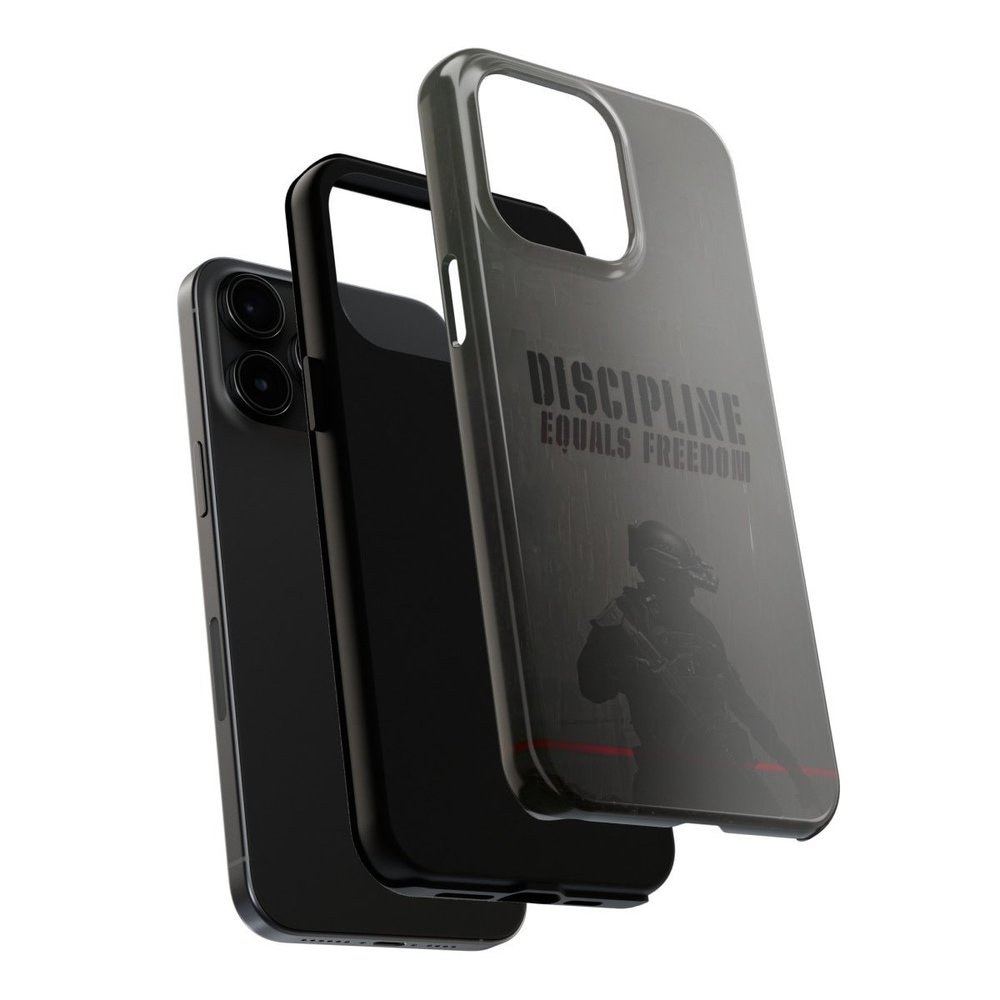 Army Discipline Equals Freedom Tough iPhone Cases Military Inspired Protection