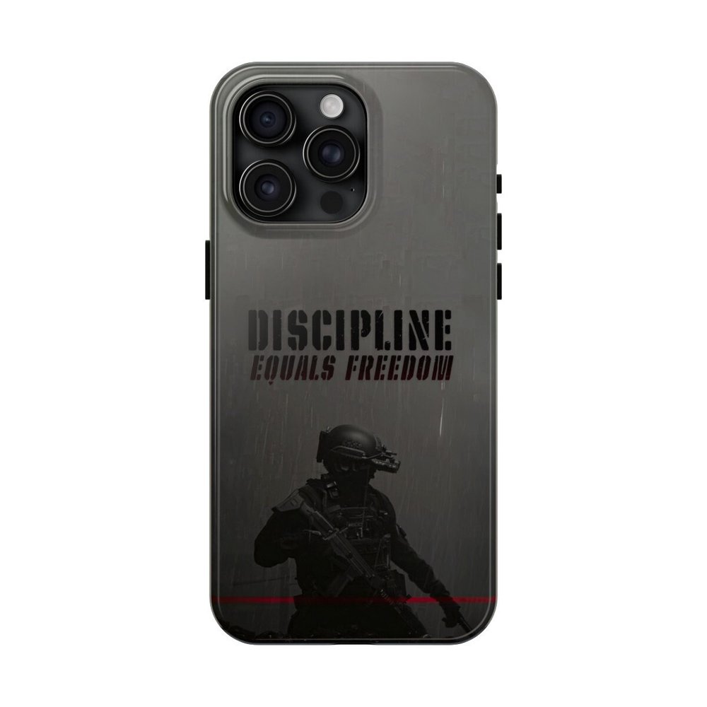 Army Discipline Equals Freedom Tough iPhone Cases Military Inspired Protection