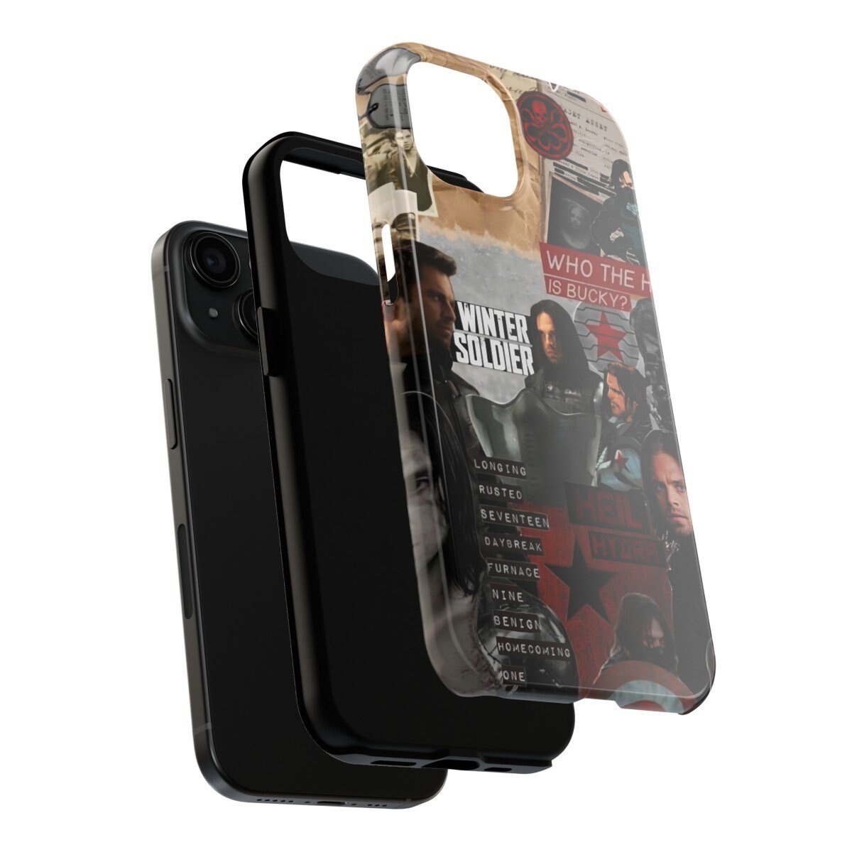 Bucky Winter Soldier Warrior Tough Phone Cases Military Inspired Protection