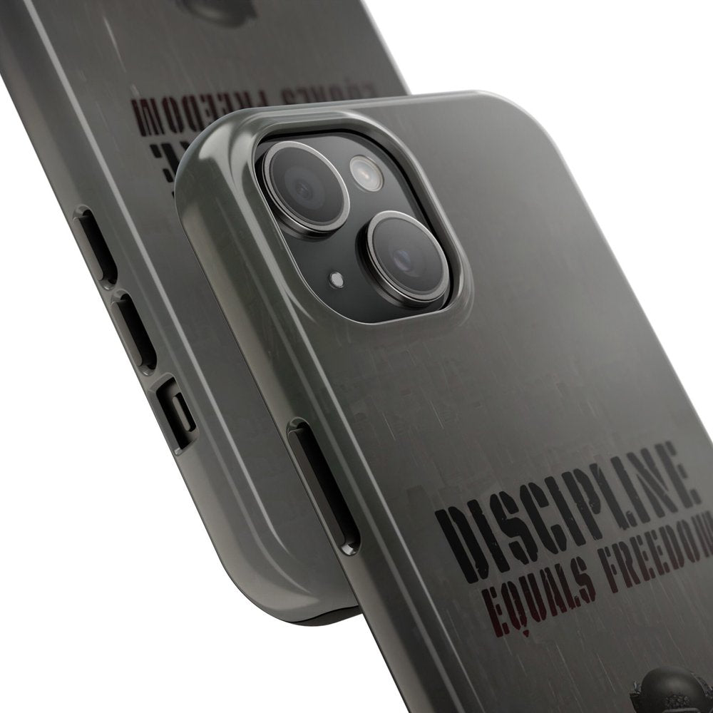 Army Discipline Equals Freedom Tough iPhone Cases Military Inspired Protection