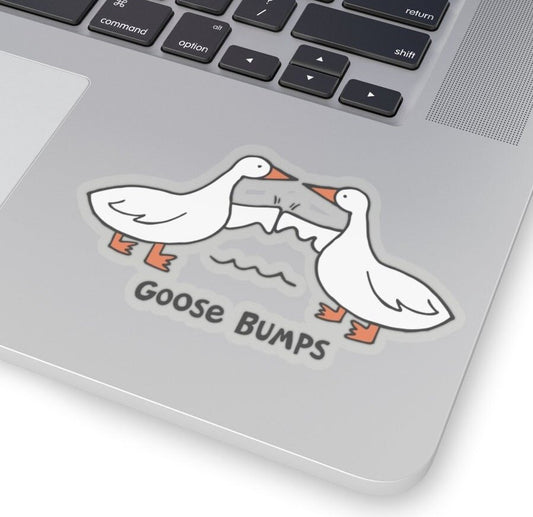 Goosebumps Funny Pun Kids Transparent Sticker