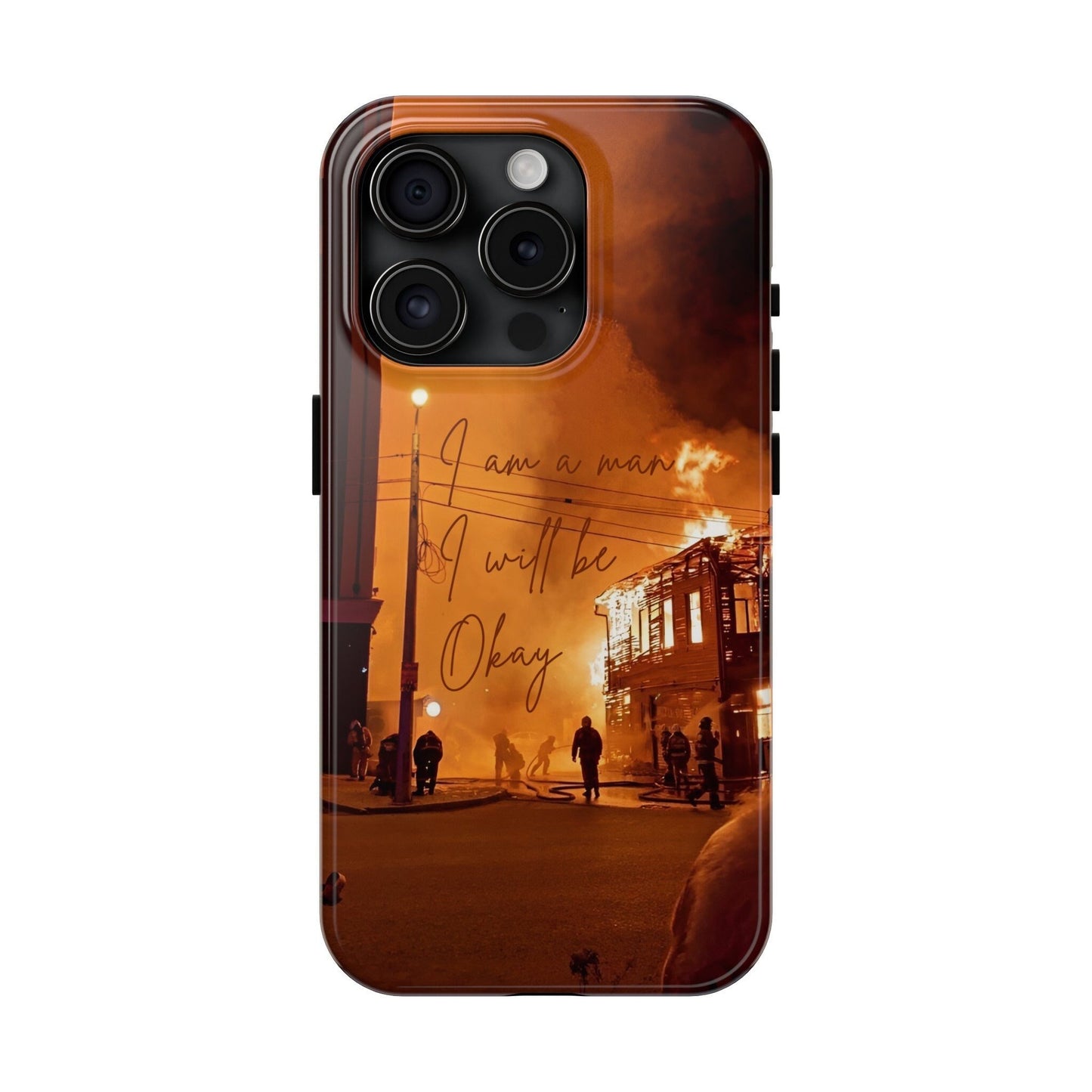 I am a Man Warrior Tough Phone Cases Military Inspired Protection