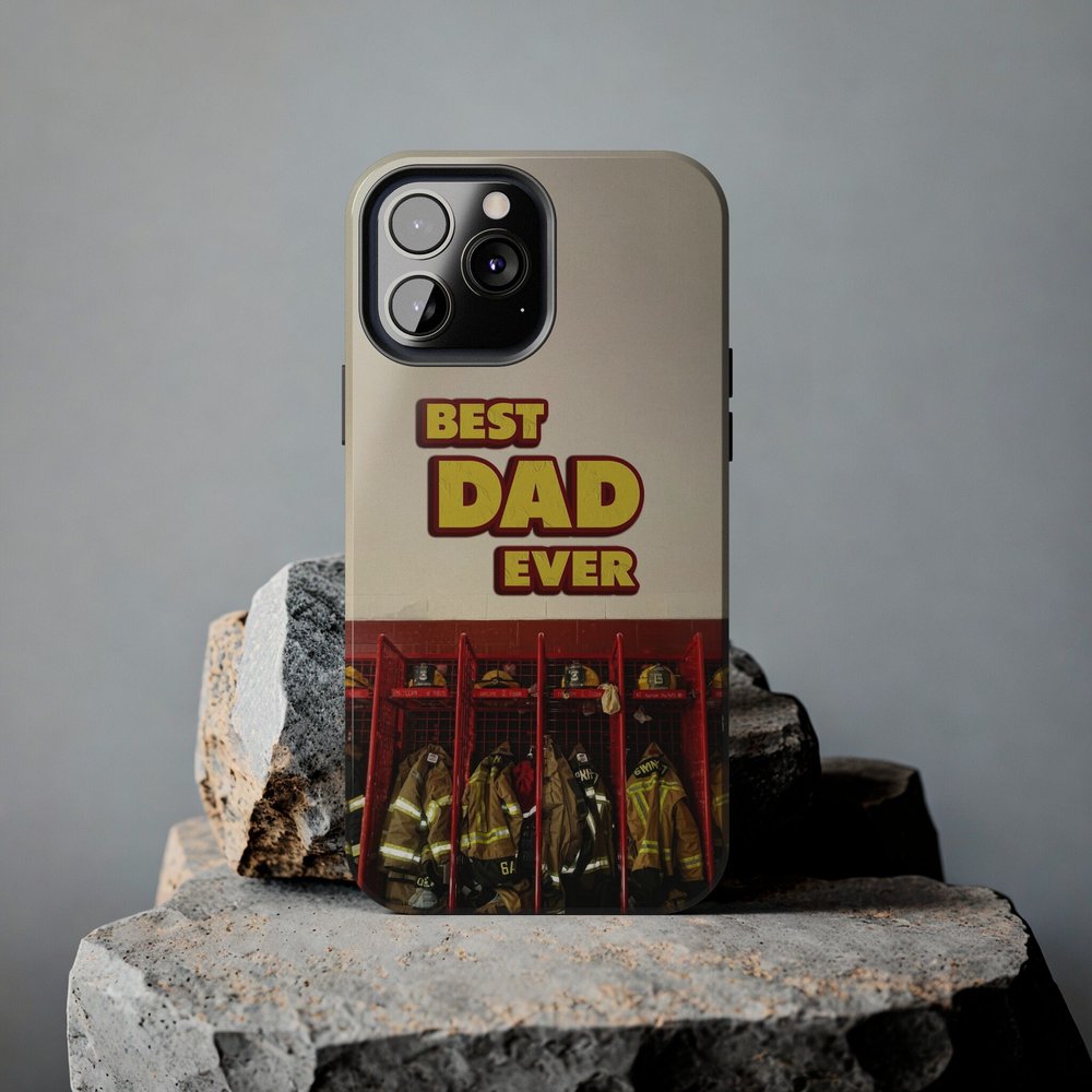 Firefighter Best dad ever Tough iPhone Cases Military Inspired Protection
