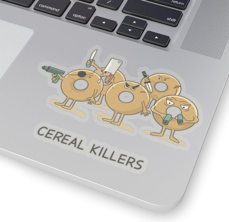 Cereal Funny Pun Kids Transparent Sticker