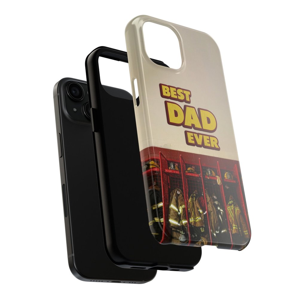 Firefighter Best dad ever Tough iPhone Cases Military Inspired Protection