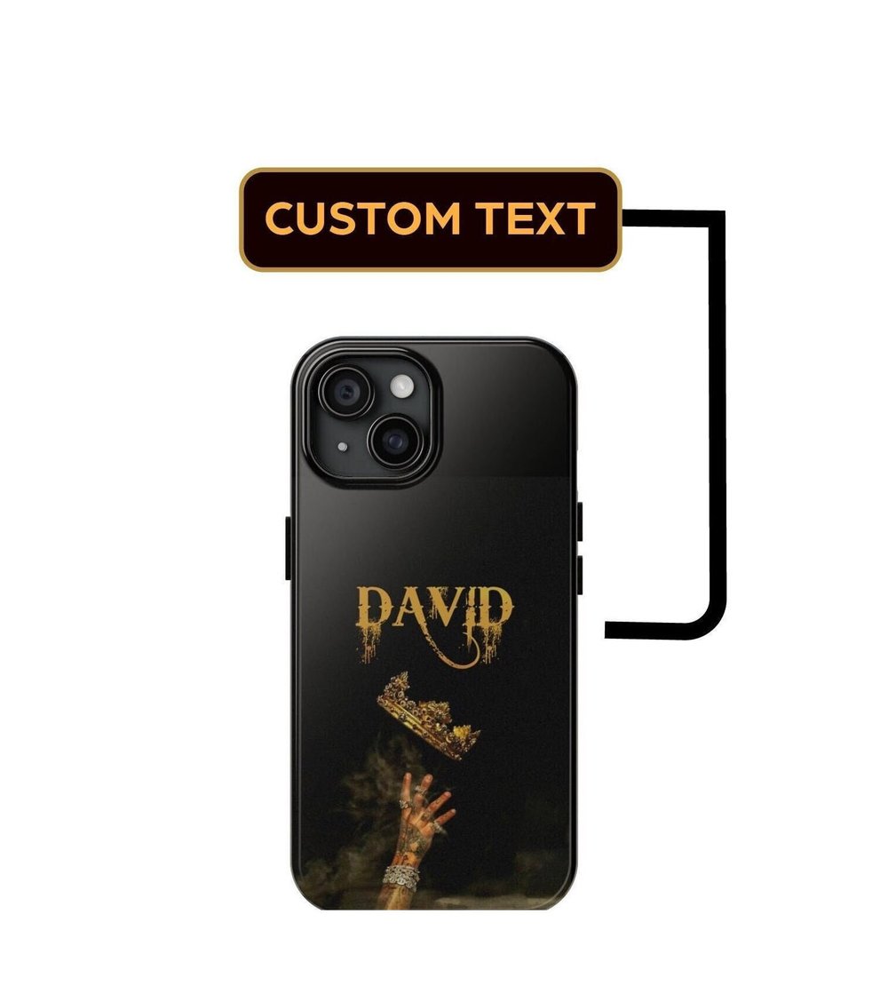 Custom Name Case Gold King Queen Royal iPhone Cases